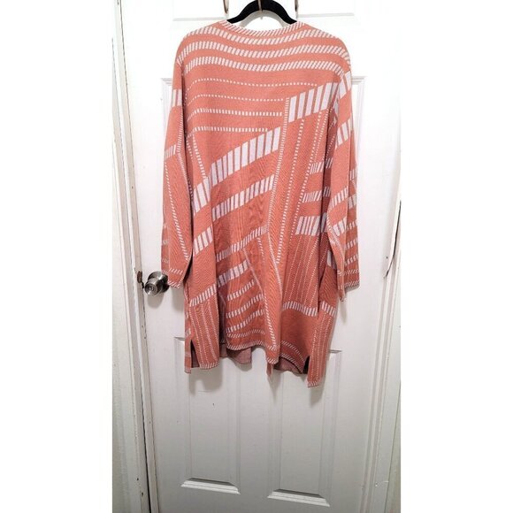 COPY - Antthony Womens Open-Front Cardigan Sweater - Geometric Pattern - Size … - Picture 3 of 12